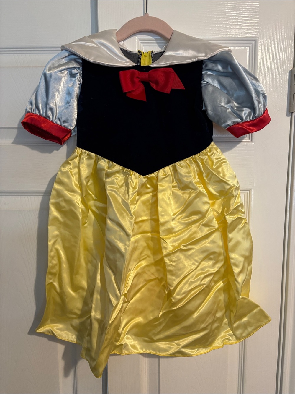 Fairy Tale Yellow & Navy Princess Costume with Red Bow